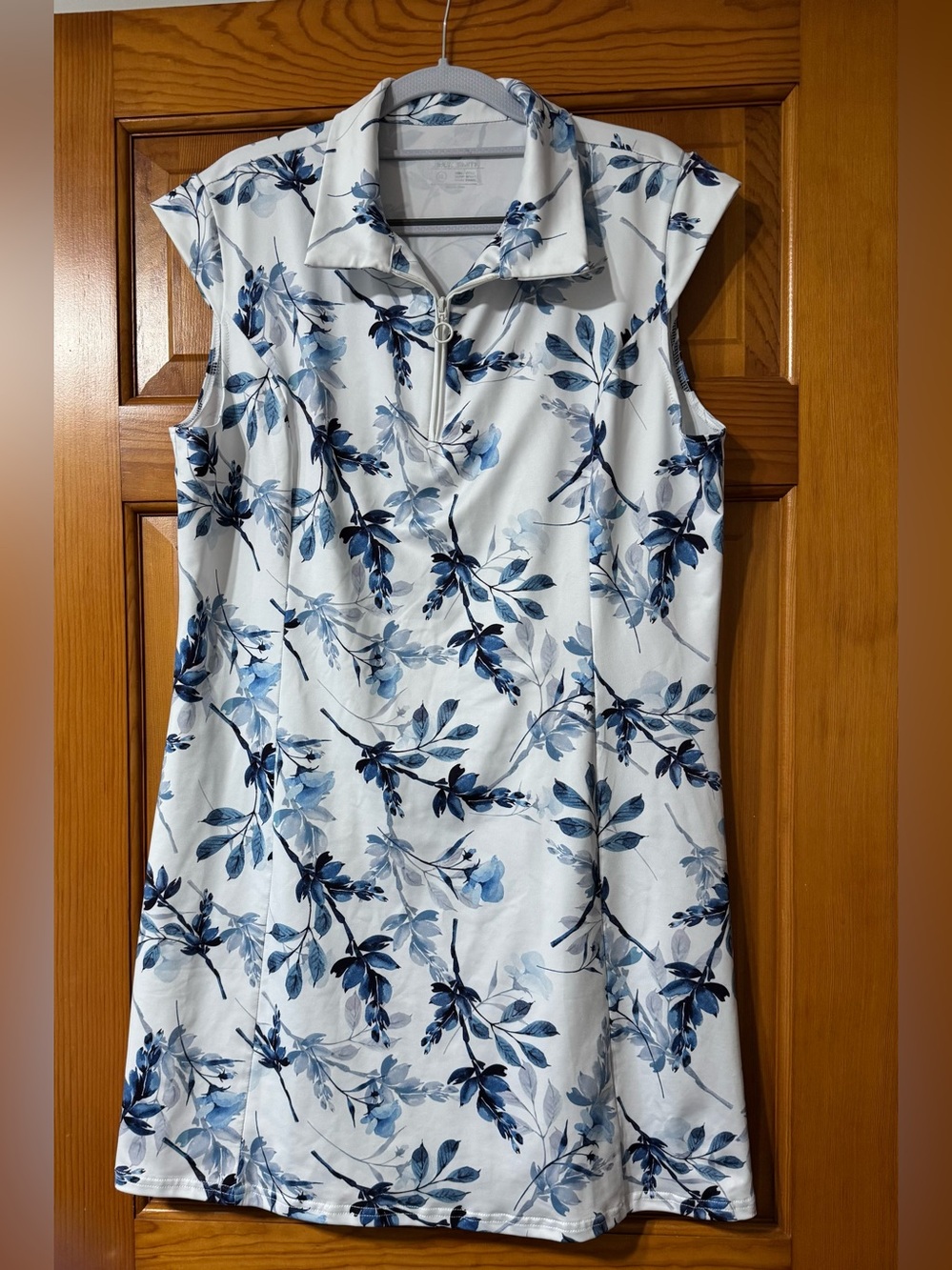 NWOT Sleeveless Blue Floral Polo Golf ⛳️ Dress